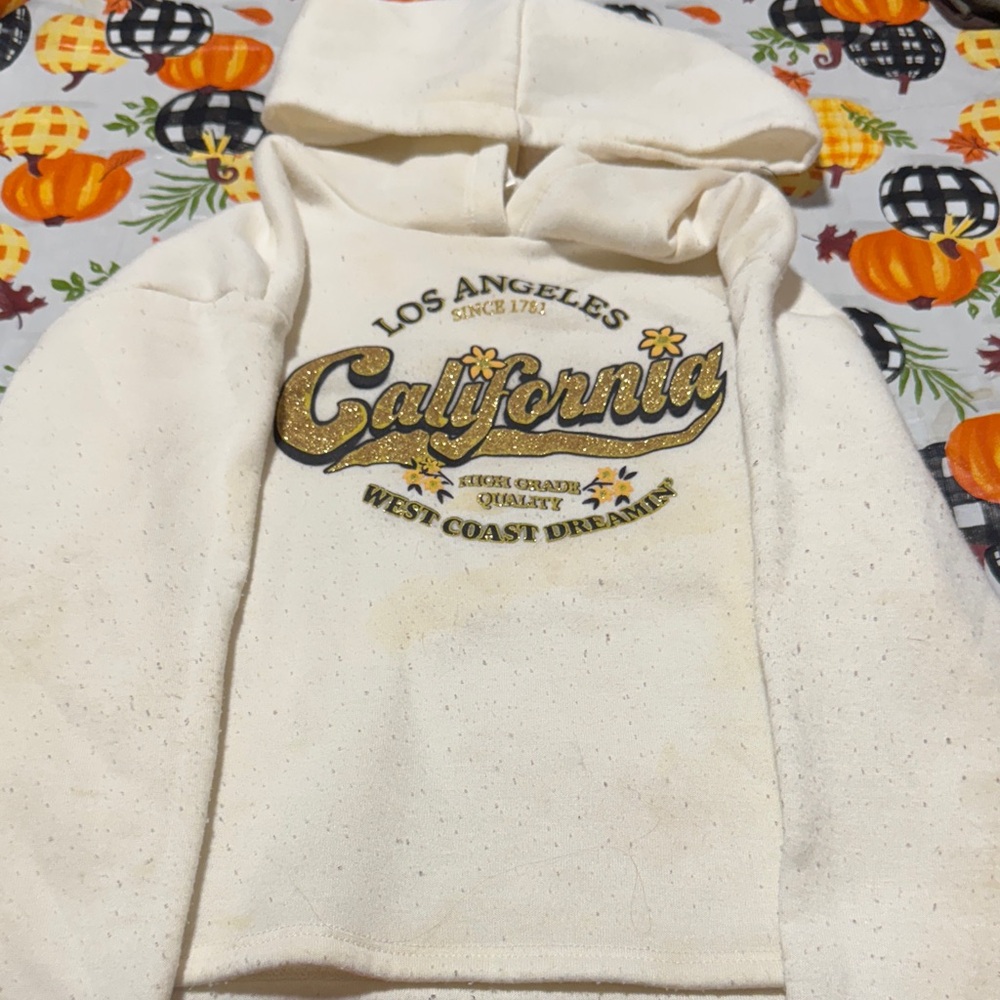 California Kids Hooded Jacket - Cream